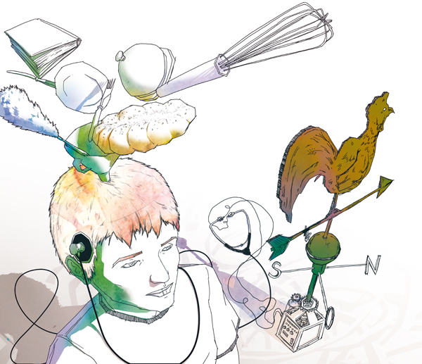 Illustration for the Hotellerie et Gastronomie Newspaper, Luzern